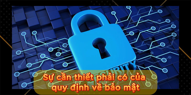 Sự cần thiết phải có của quy định về bảo mật